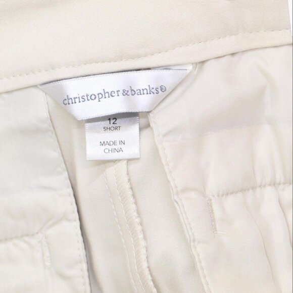 NWT Christopher & Banks Fit Mid-Rise Stretch Dress Pants JOS-4929 6P Sand Brown - Picture 4 of 9